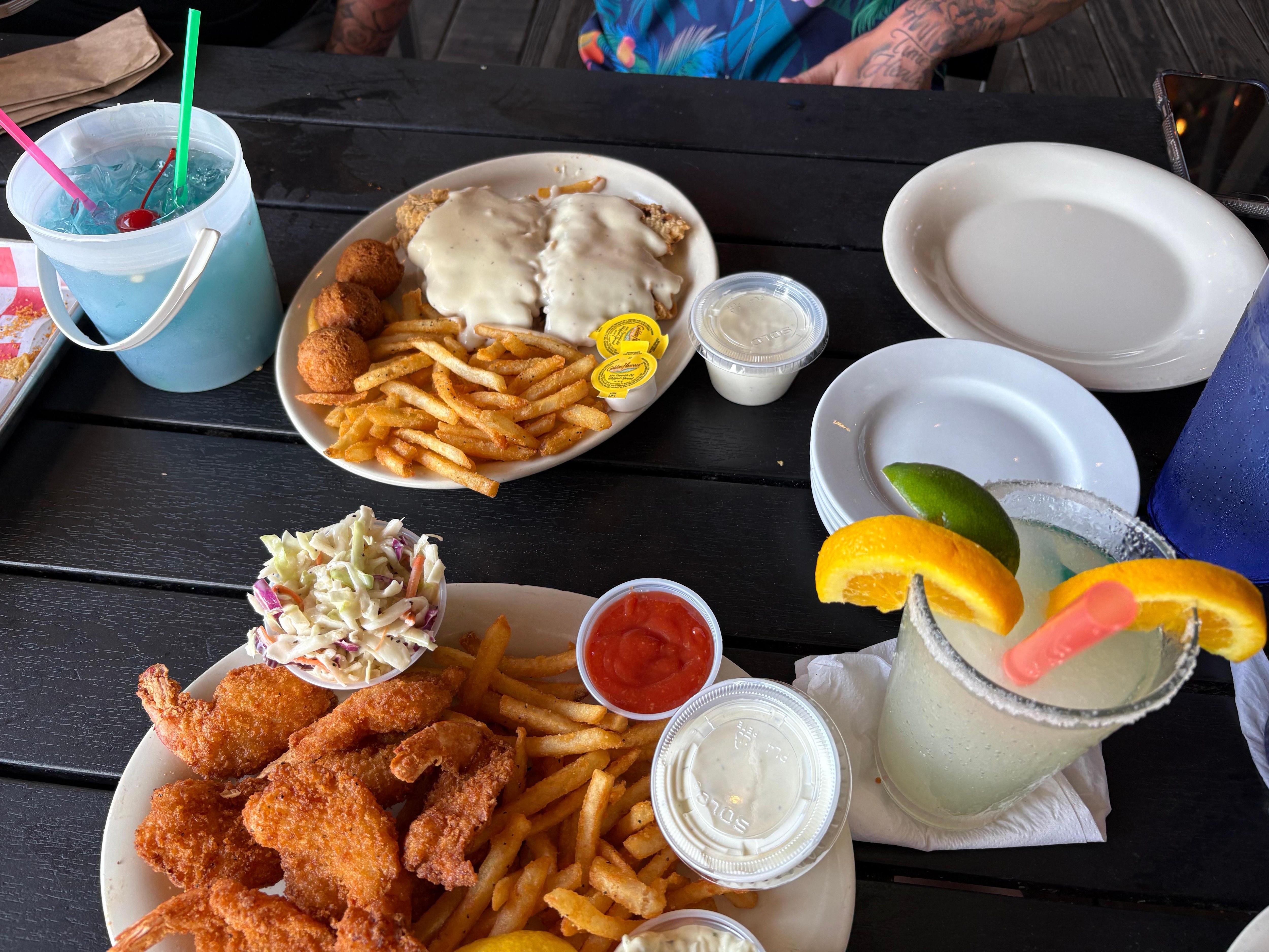 Excellent food at Fin’s restaurant 