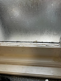 Paint chips around windows