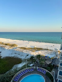 8th floor view over the dolphin pool