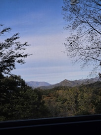 View from screen porch at back of home.