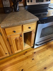 Broken cabinet door