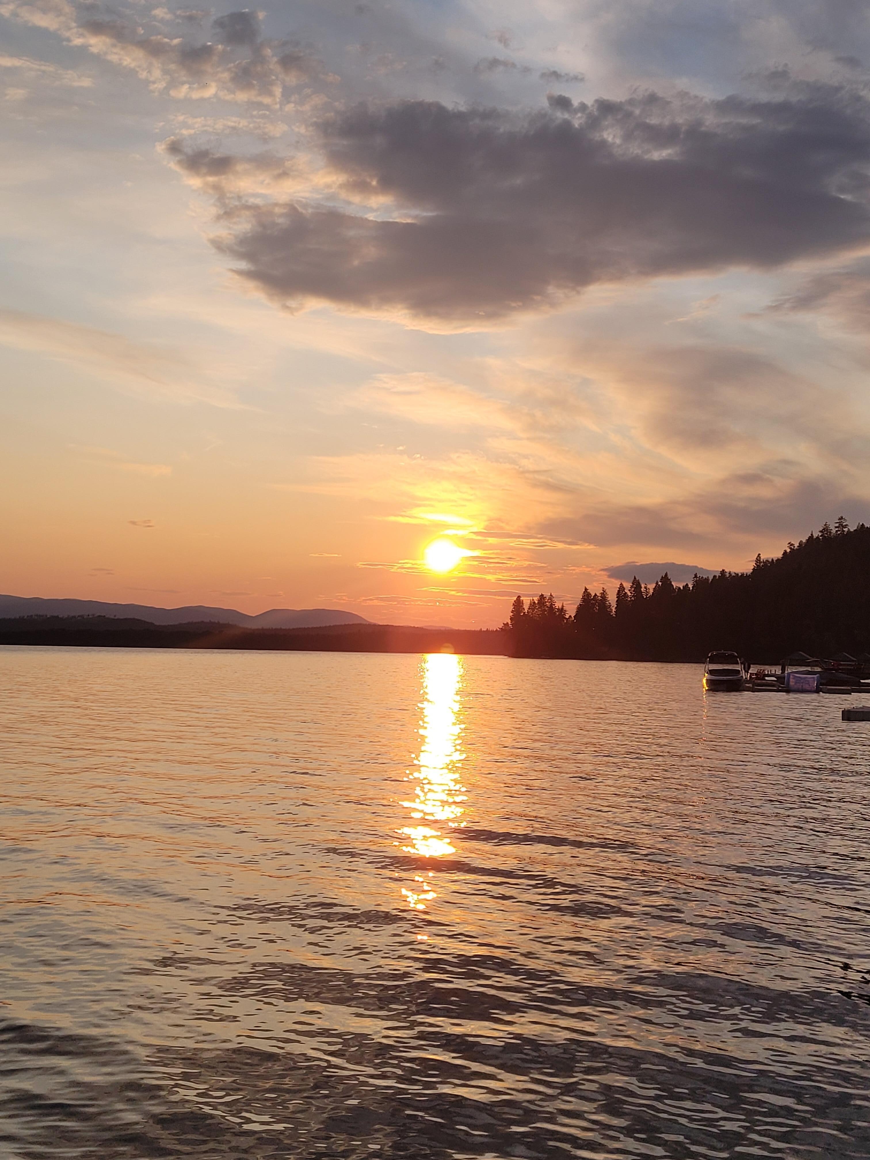 Sunset from the dock.