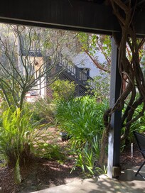 Beautiful gardens right outside our door