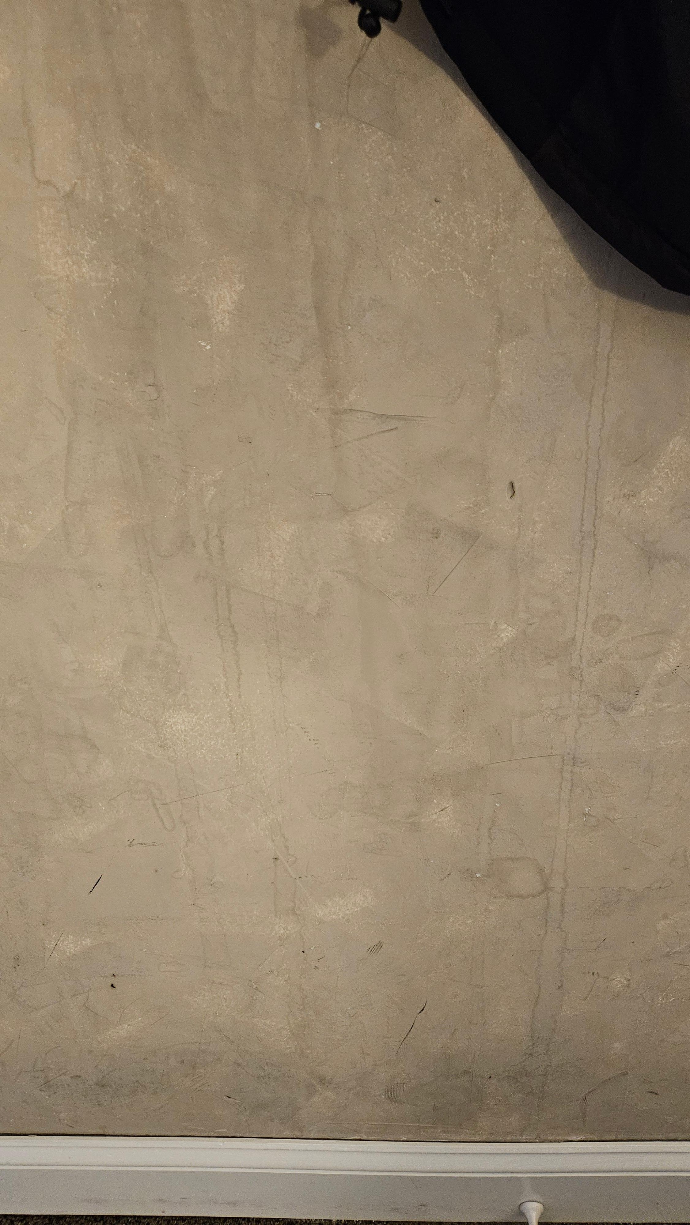 This was the wall below the coat rack.  No thank you.