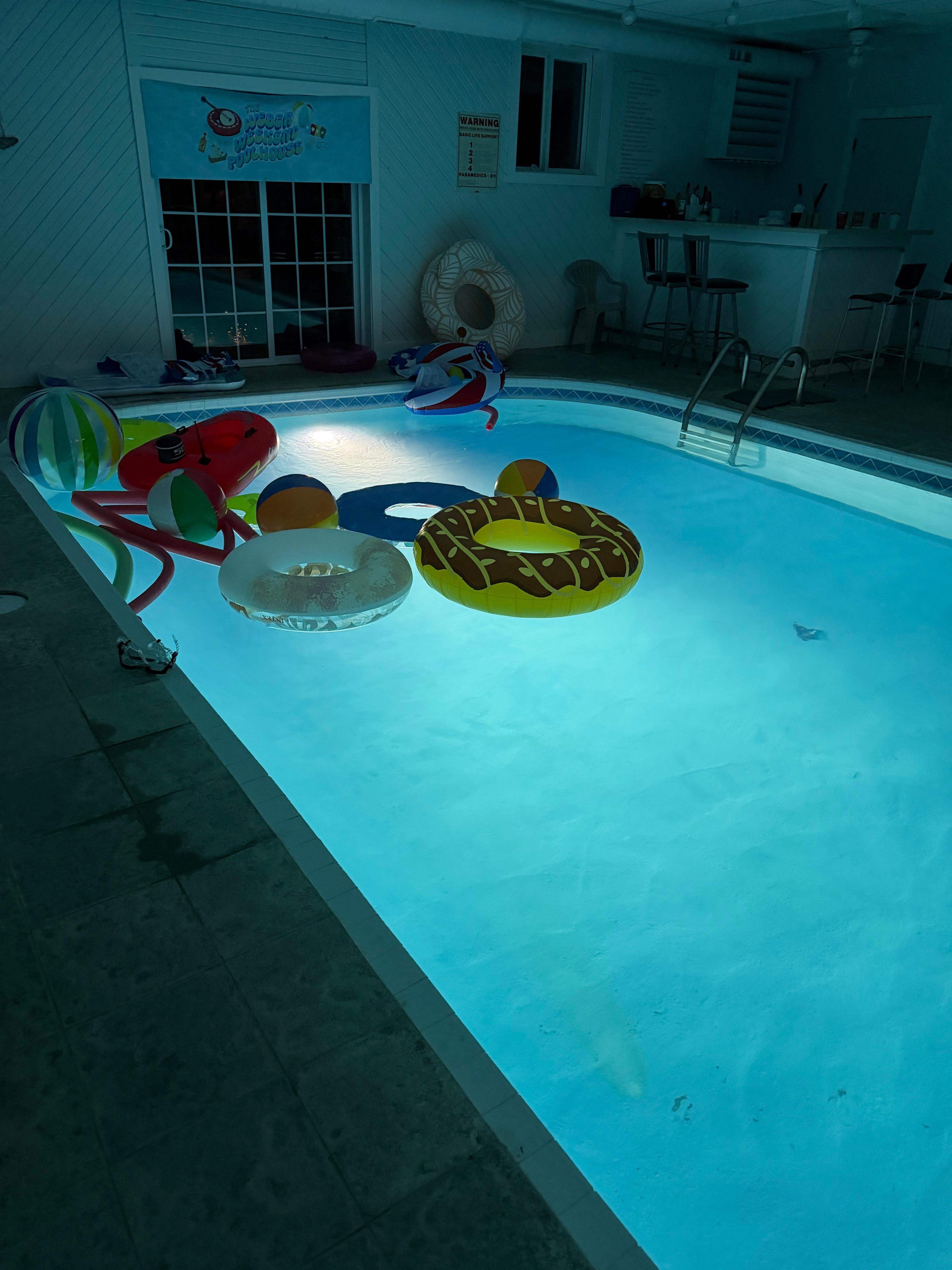 Pool at night