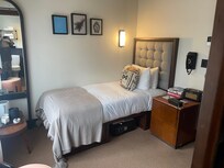 My cute, super comfy twin bed!