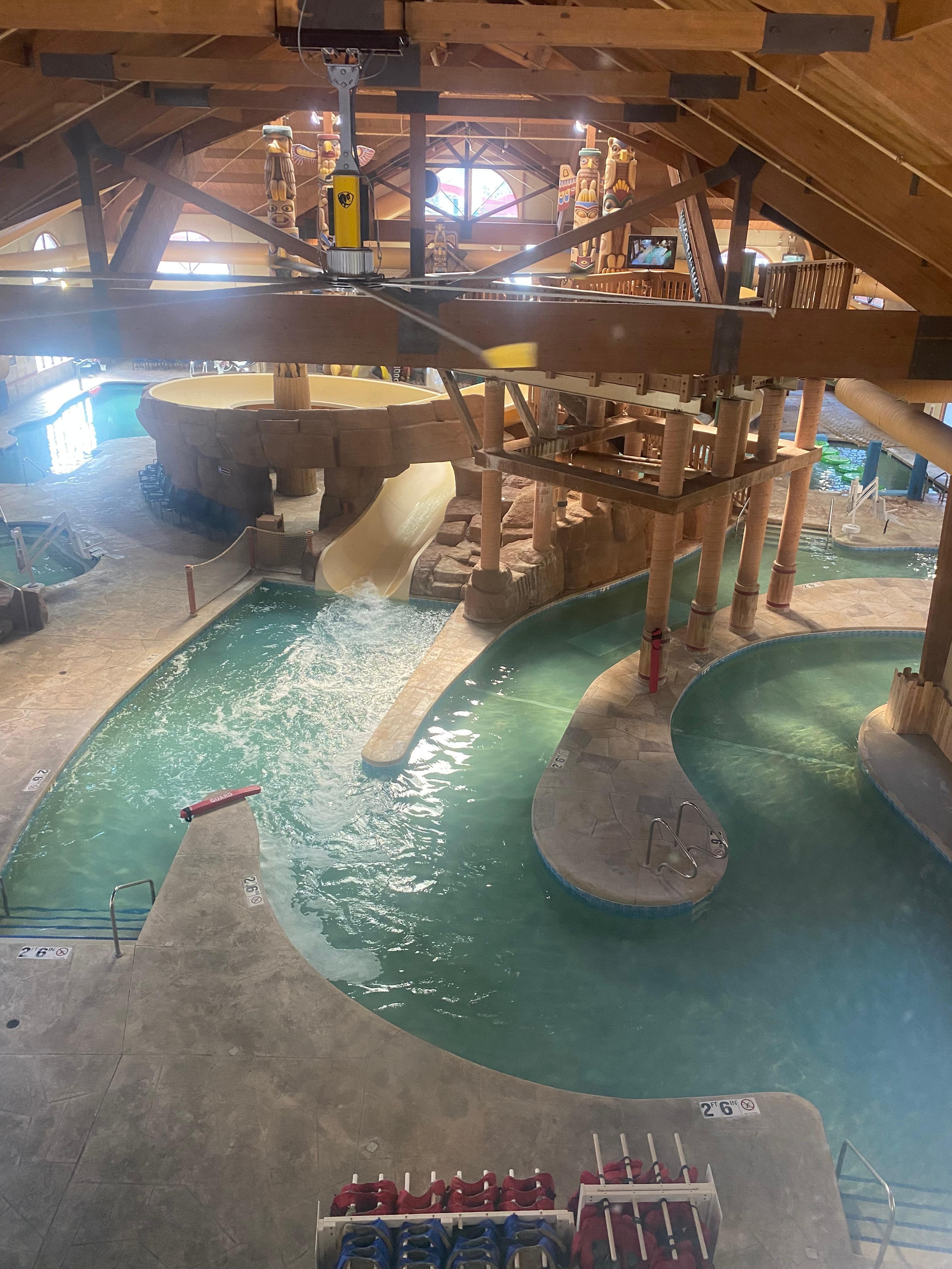 A view of the beginning of the water park. We did not bring phones inside
