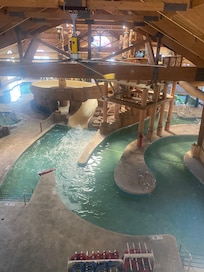 A view of the beginning of the water park. We did not bring phones inside