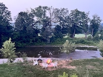 Fire pit to enjoy in the evening