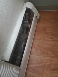 Broken wall heater