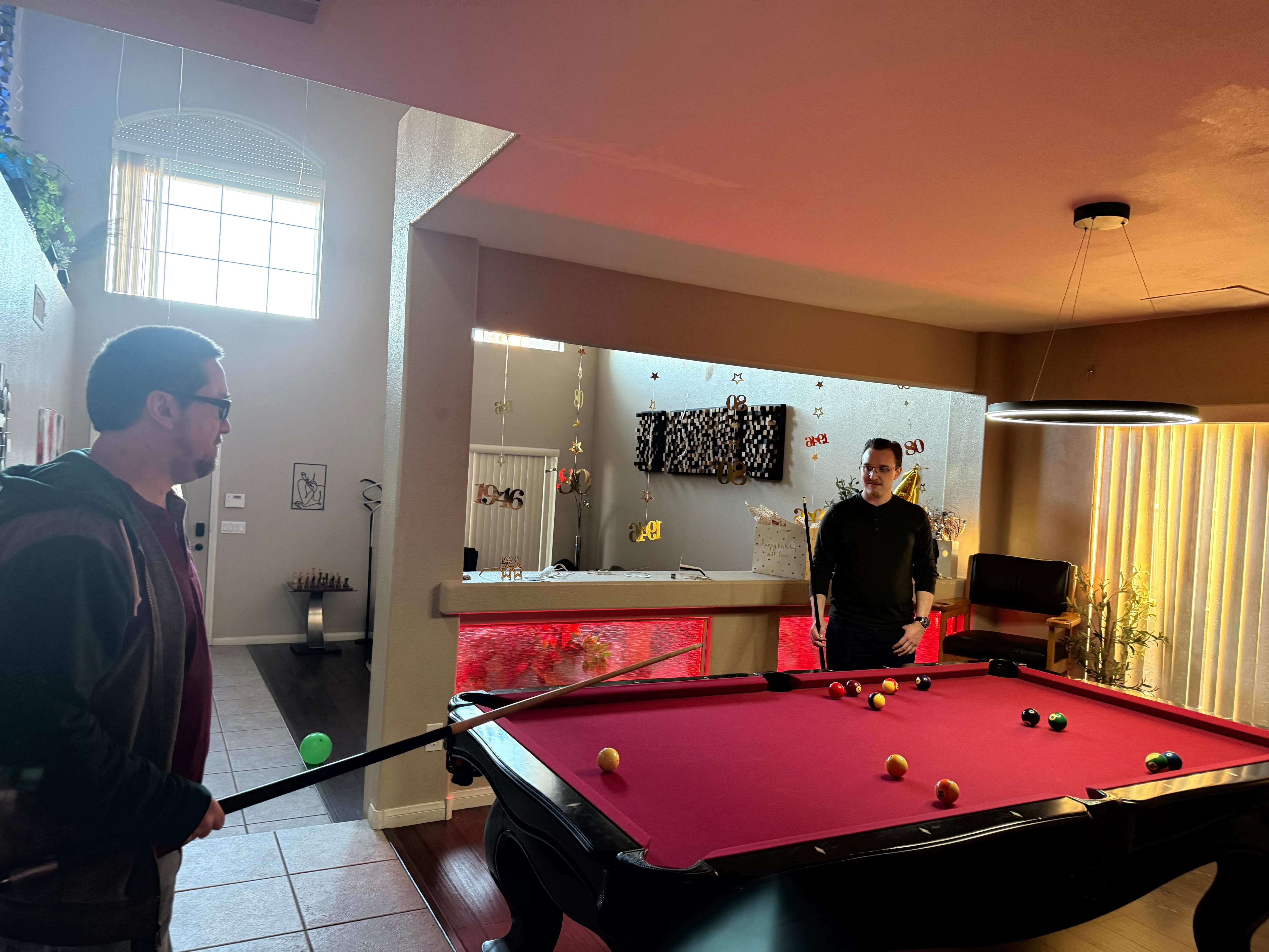 Pool table room- huge hit!