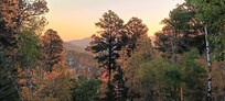 Spectacular sunrise view from the side deck.