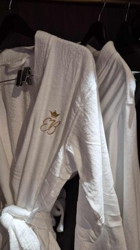 Robes provided and had very generous toel sizes too