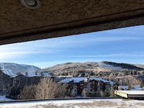 View from condo balcony, you can see the gondola, main Avon shuttle station and more!