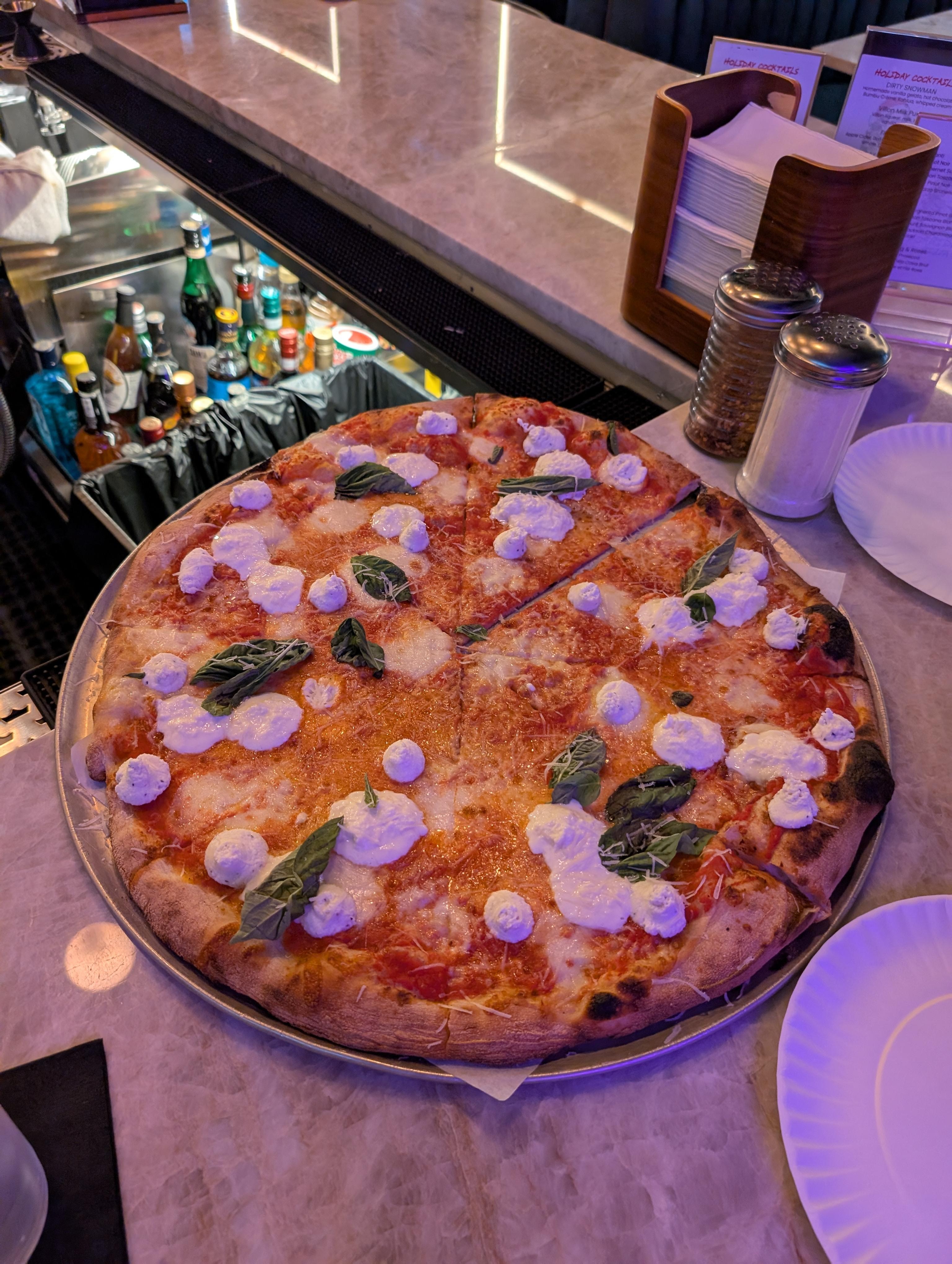 Forbidden pizza right down street