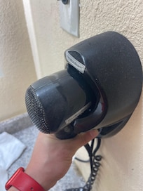 Clear signs that the hairdryer hasn’t been cleaned in a while.