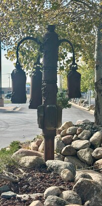 Parking lot sculpture