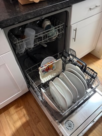 Dishwasher full of dishes