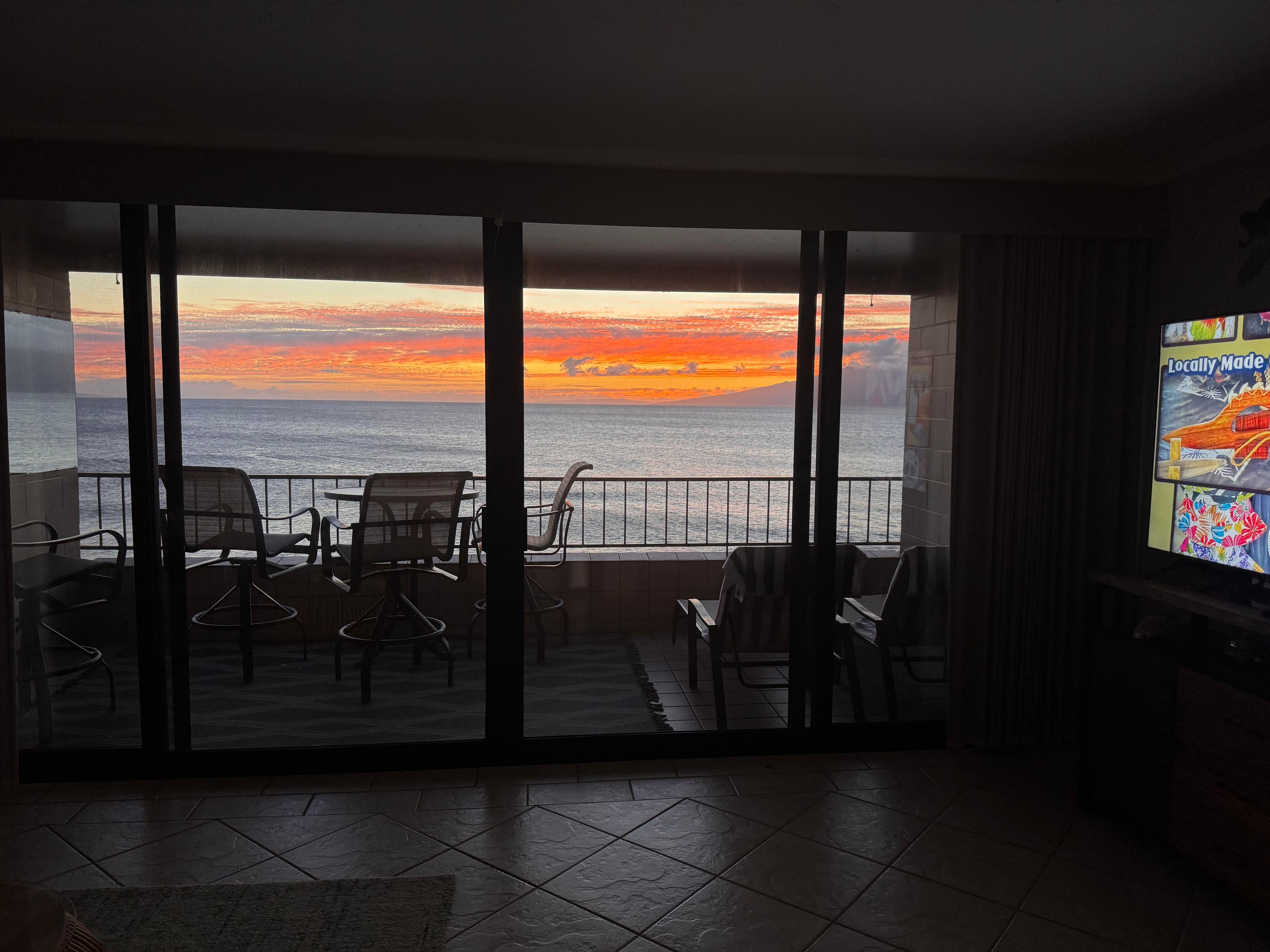 Sunsets from the condo were amazing! 
