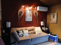 Ski motif with 1 of 2 heat pumps