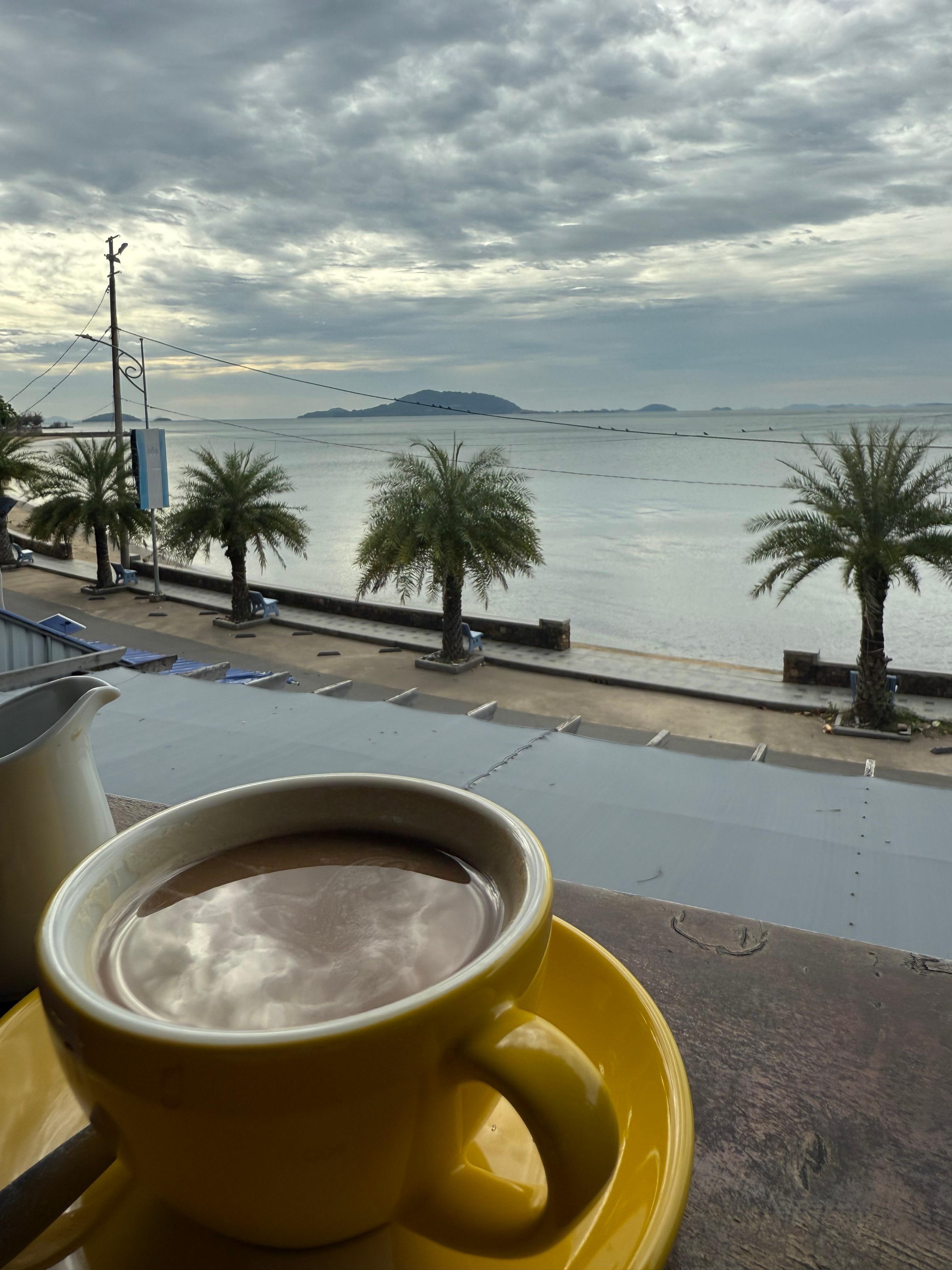 Loved the view with breakfast 