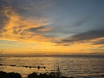Sunsets over the bay right by the house