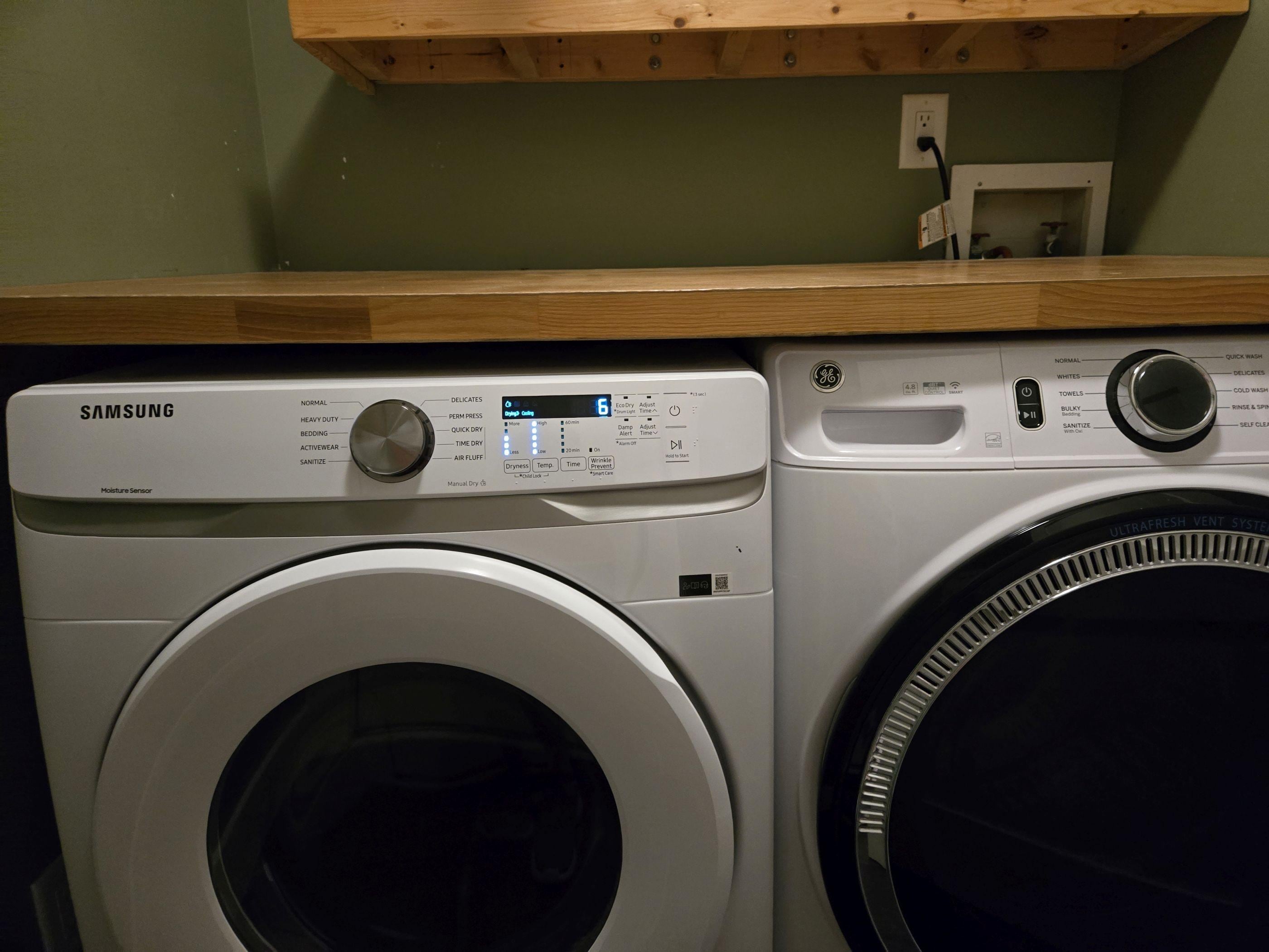 Washer and dryer