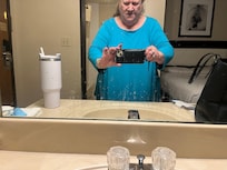 mirror over the bathroom sink