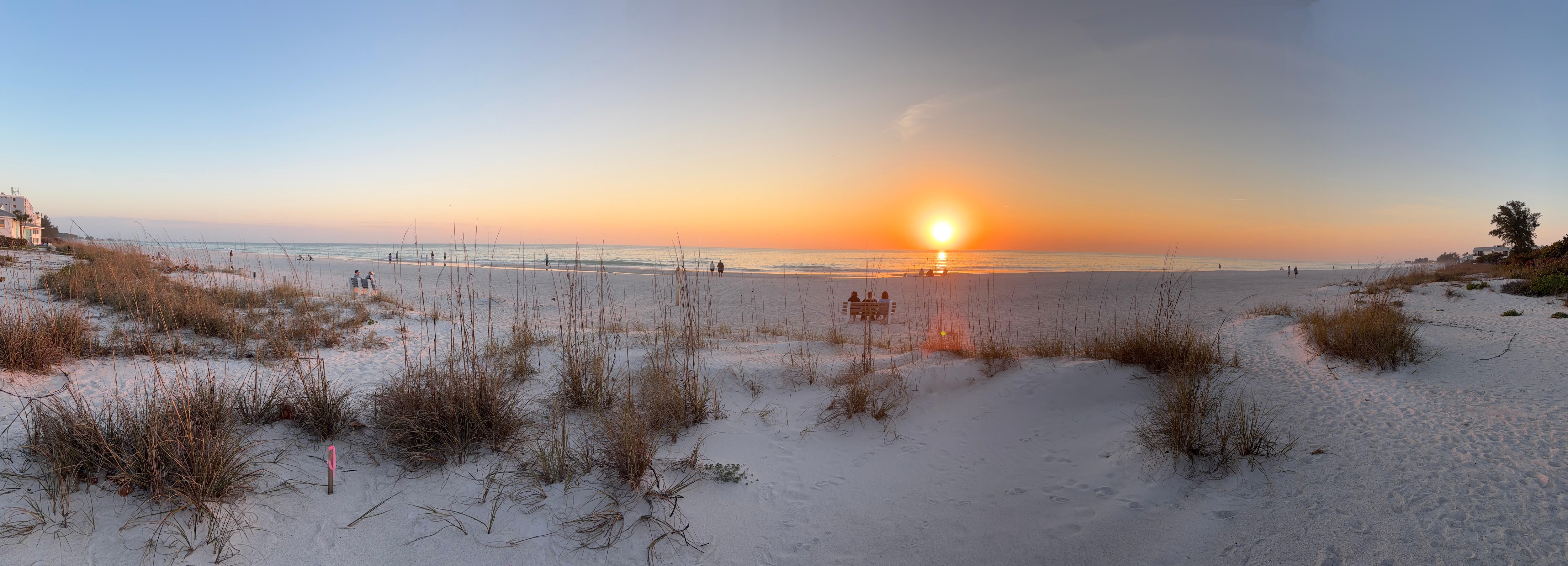 Sunsets! 
2 minute walk!