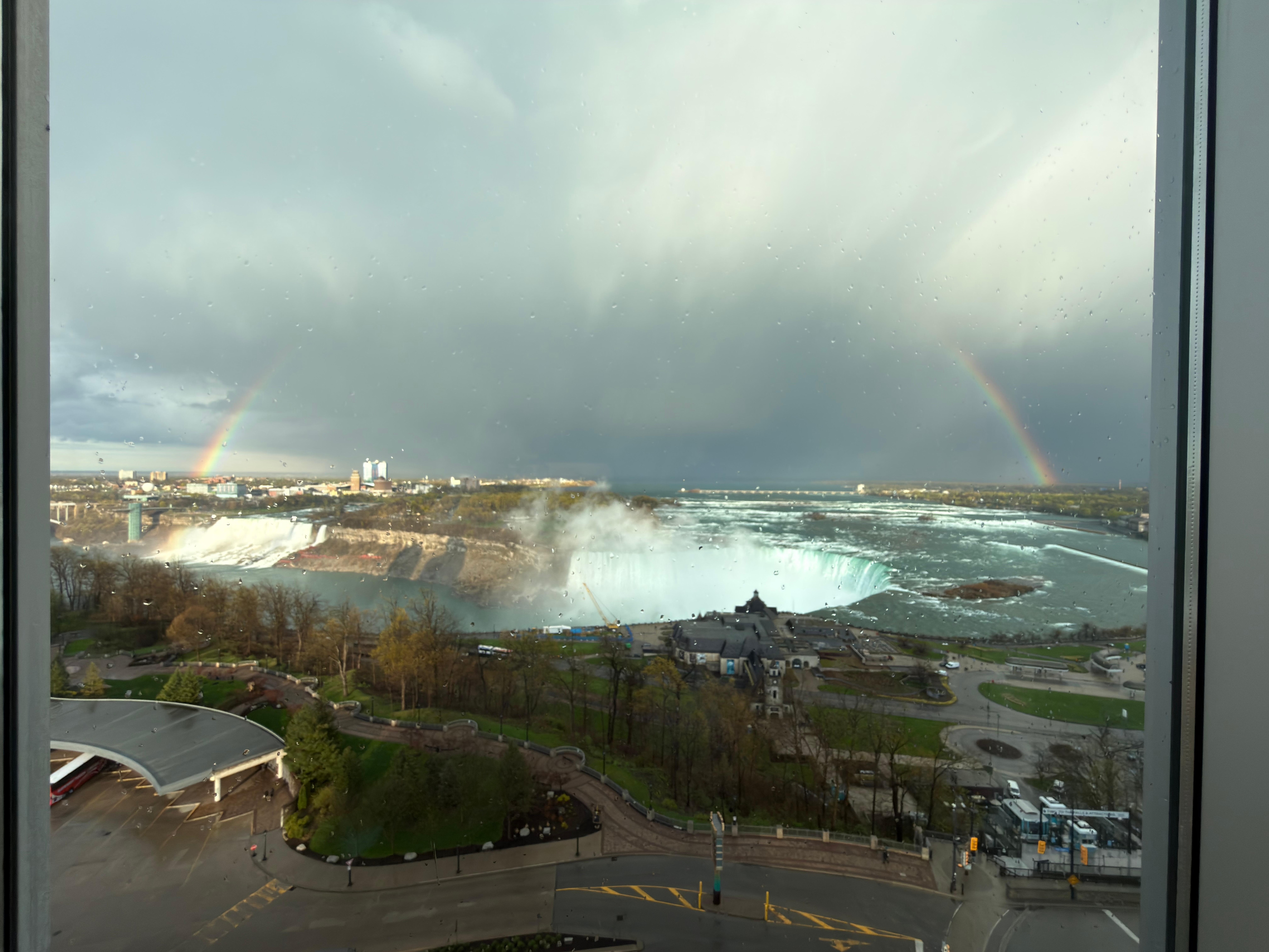 Vue à mon arrivée depuis ma chambre 