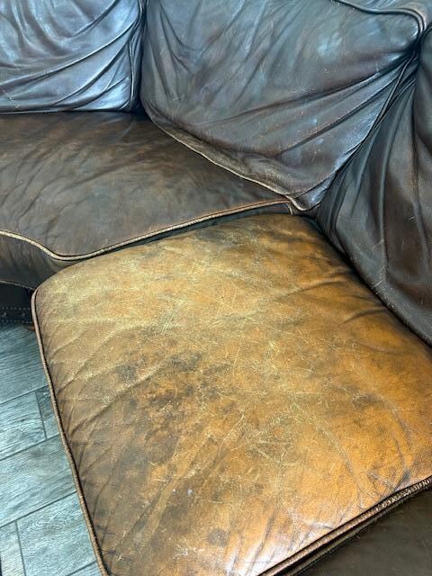 worn out sofa