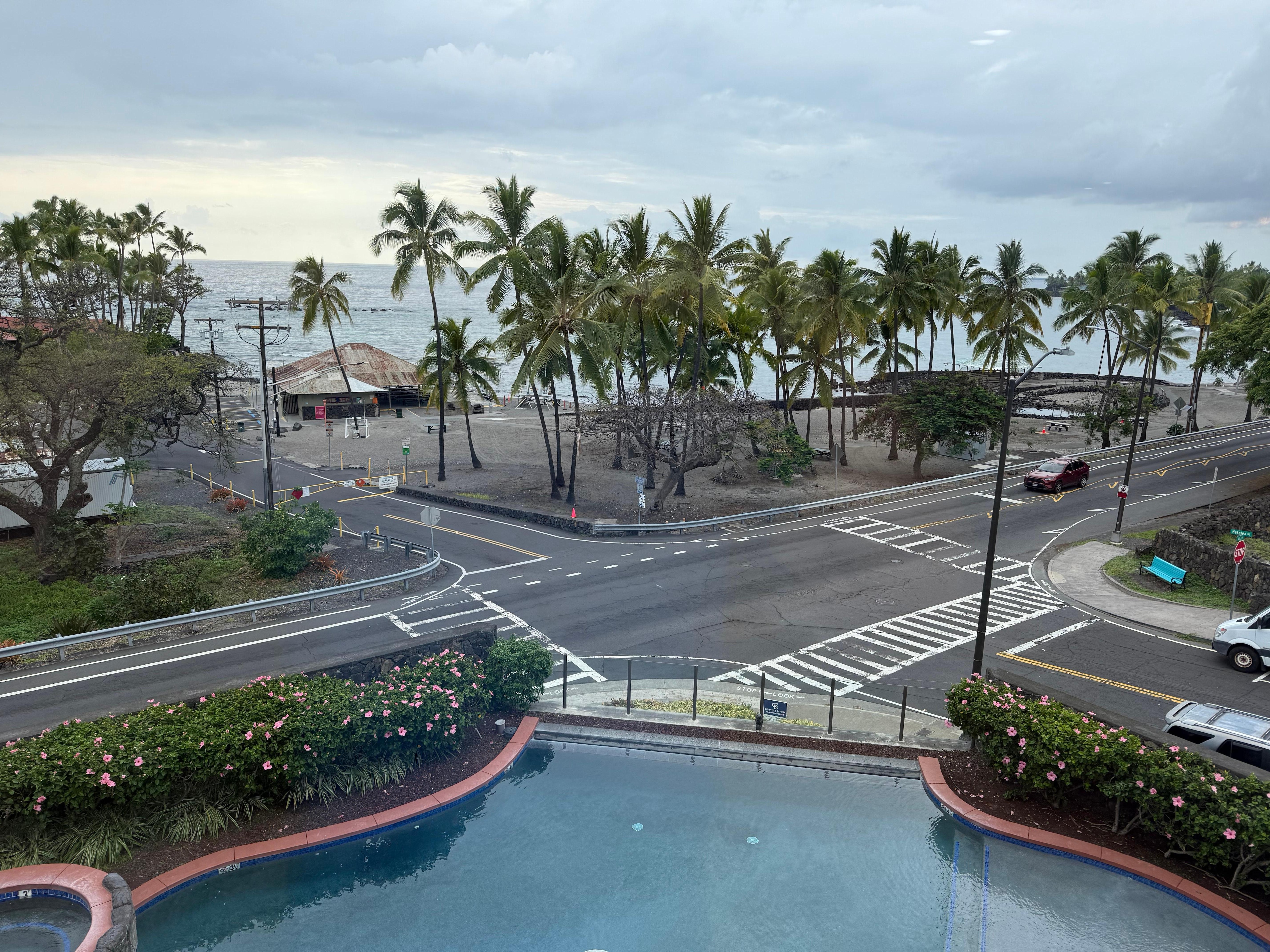 Lanai view, having breakfast every morning couldn’t be better.