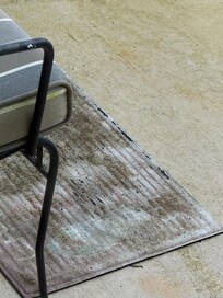 Filthy outdoor rug