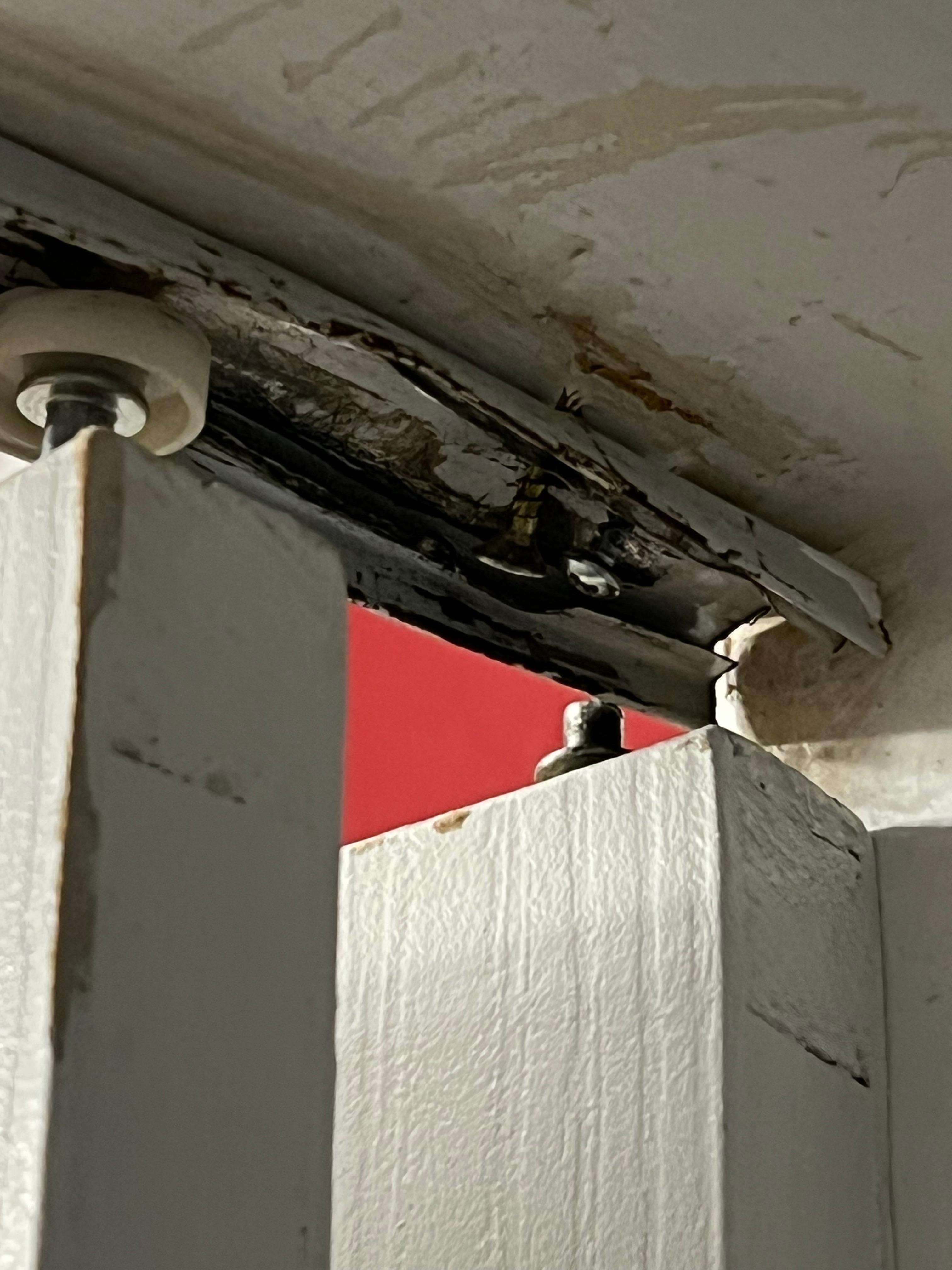 Sliding door fell off when I moved it