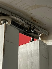 Sliding door fell off when I moved it