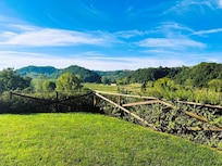 Panoramablick vom oberen Garten aus