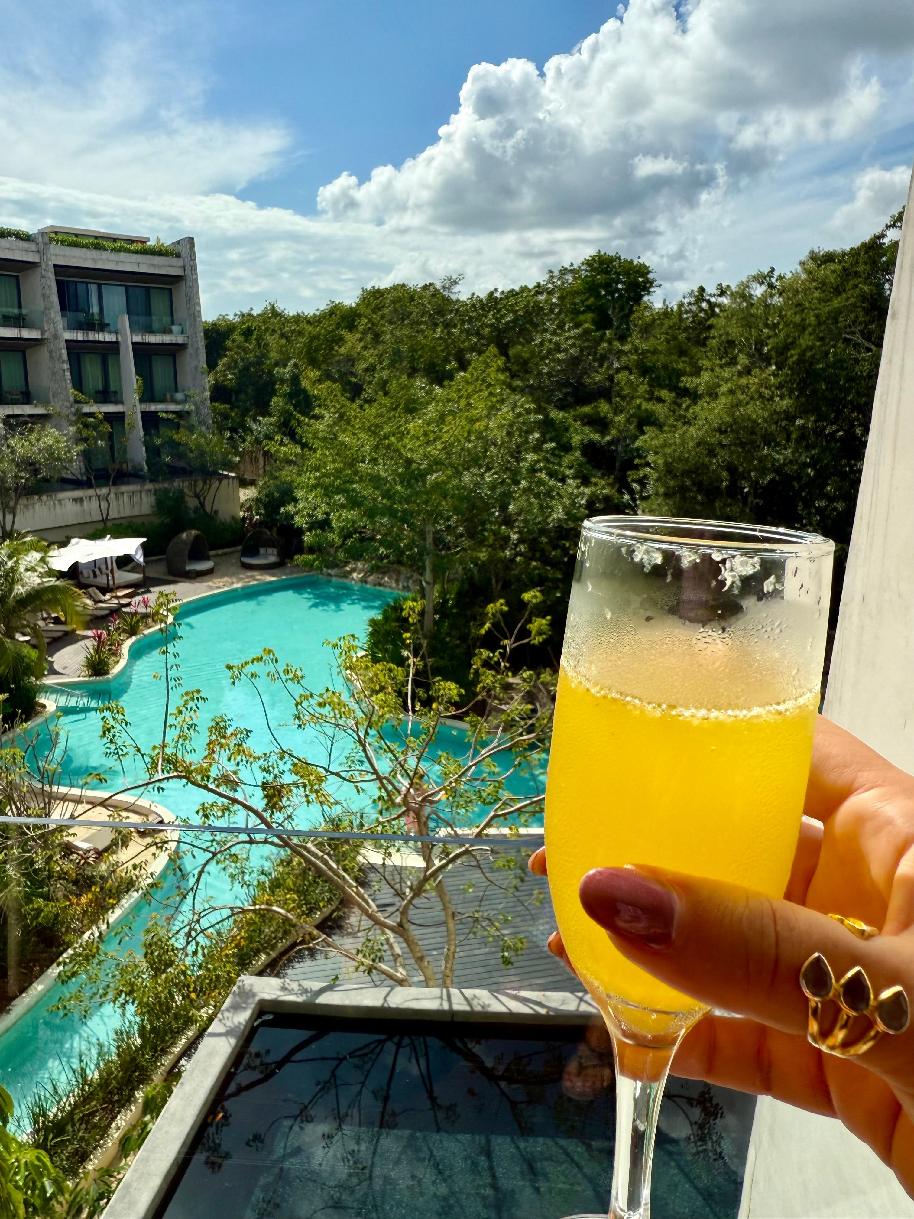 Garden view King room patio. 