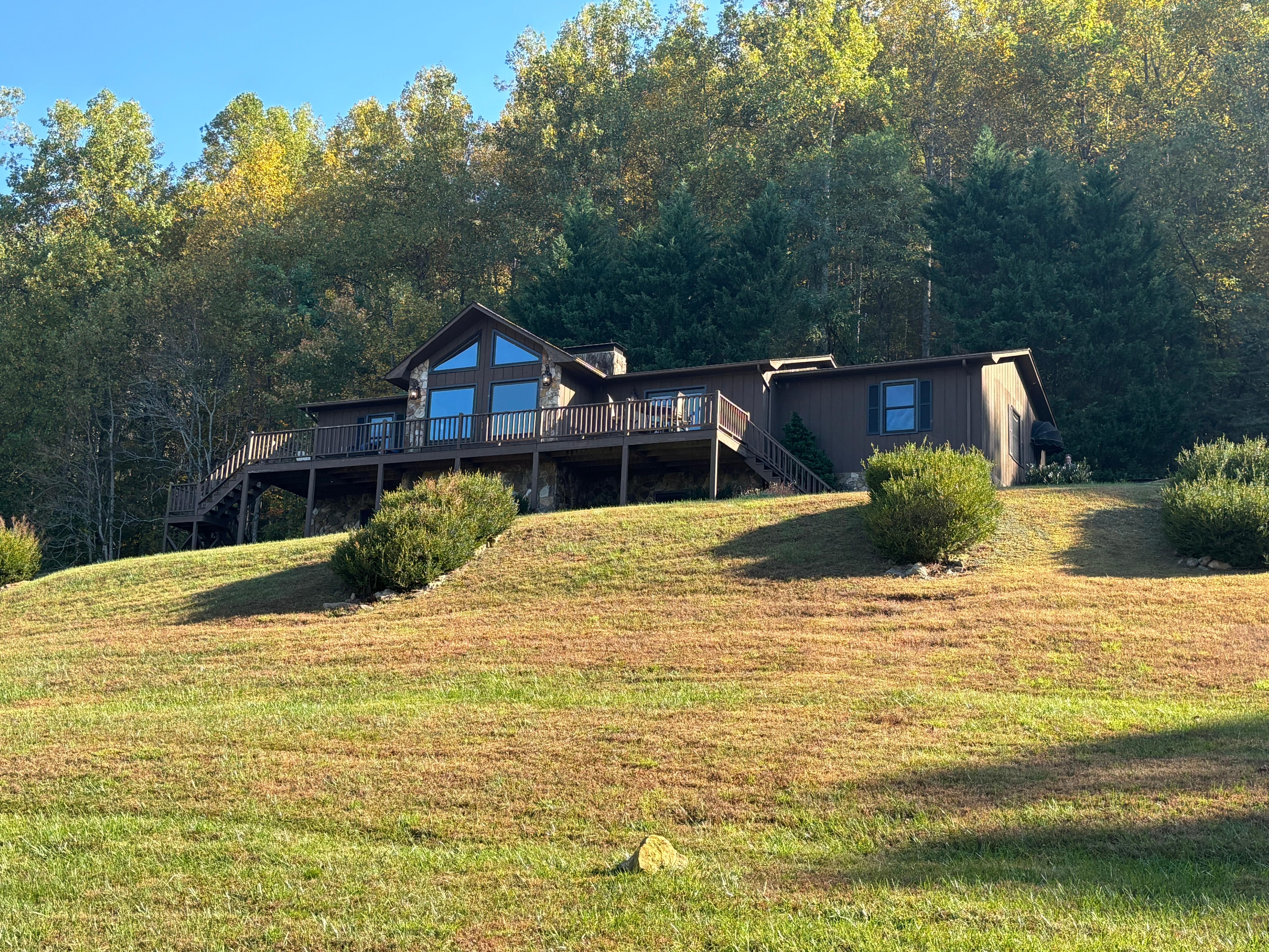 View from the bottom of the front yard