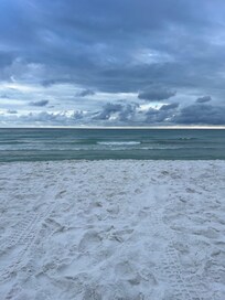 Sitting on the beach!