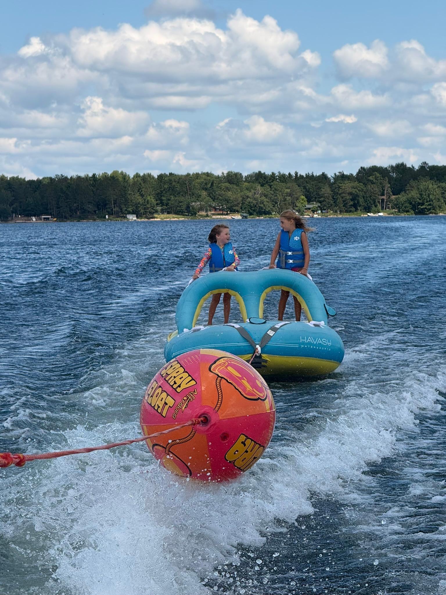 We rented a boat for a week and the kids had a blast tubing! The public access is right across the lake. 