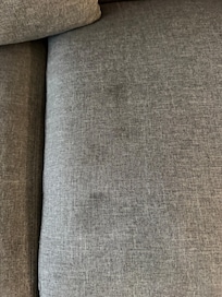 Grease stains on the sofa