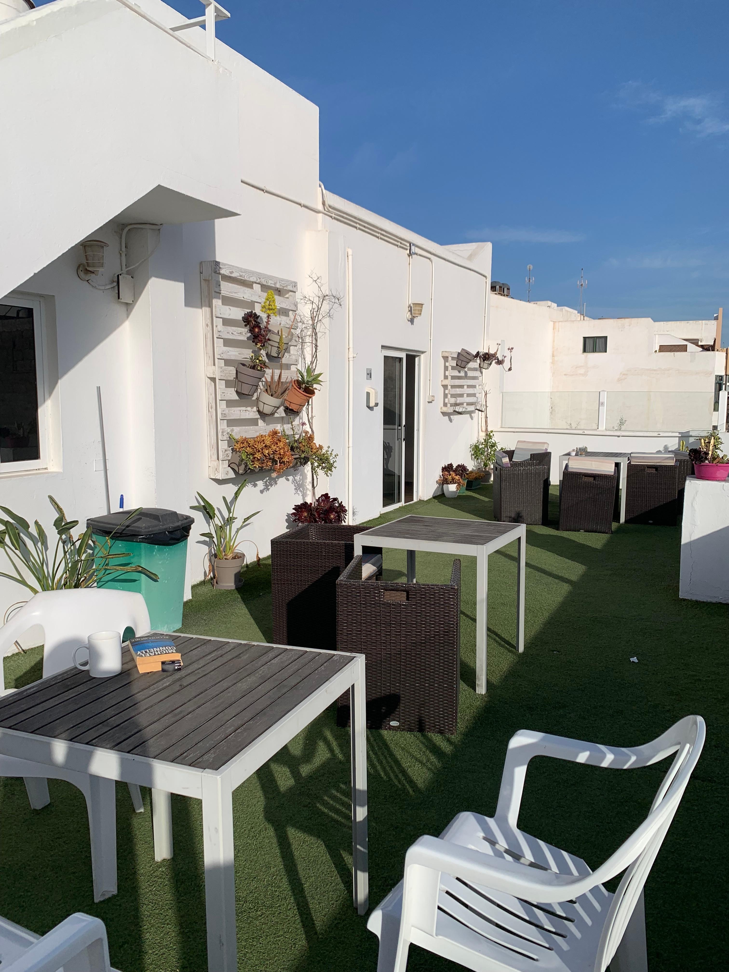 The sun terrace was a lovely place to eat breakfast or read your book.