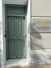 The junior suite door right on the street.