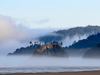 Morning mist, north end of Cannon Beach