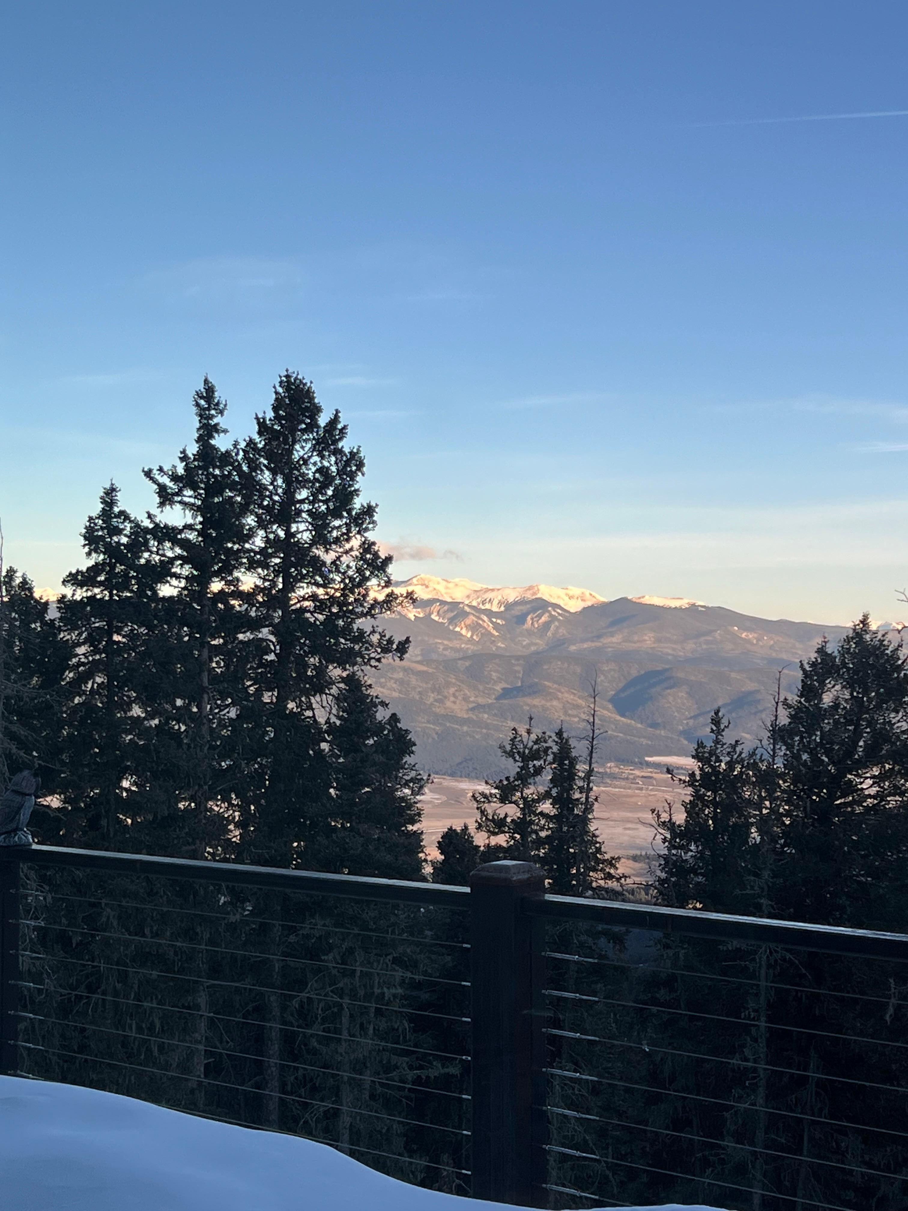 Mountain View from balcony.