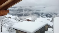 Aussicht auf Bourg im Winter