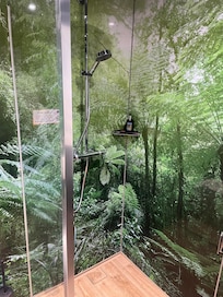 It was like taking a shower in a rainforest
