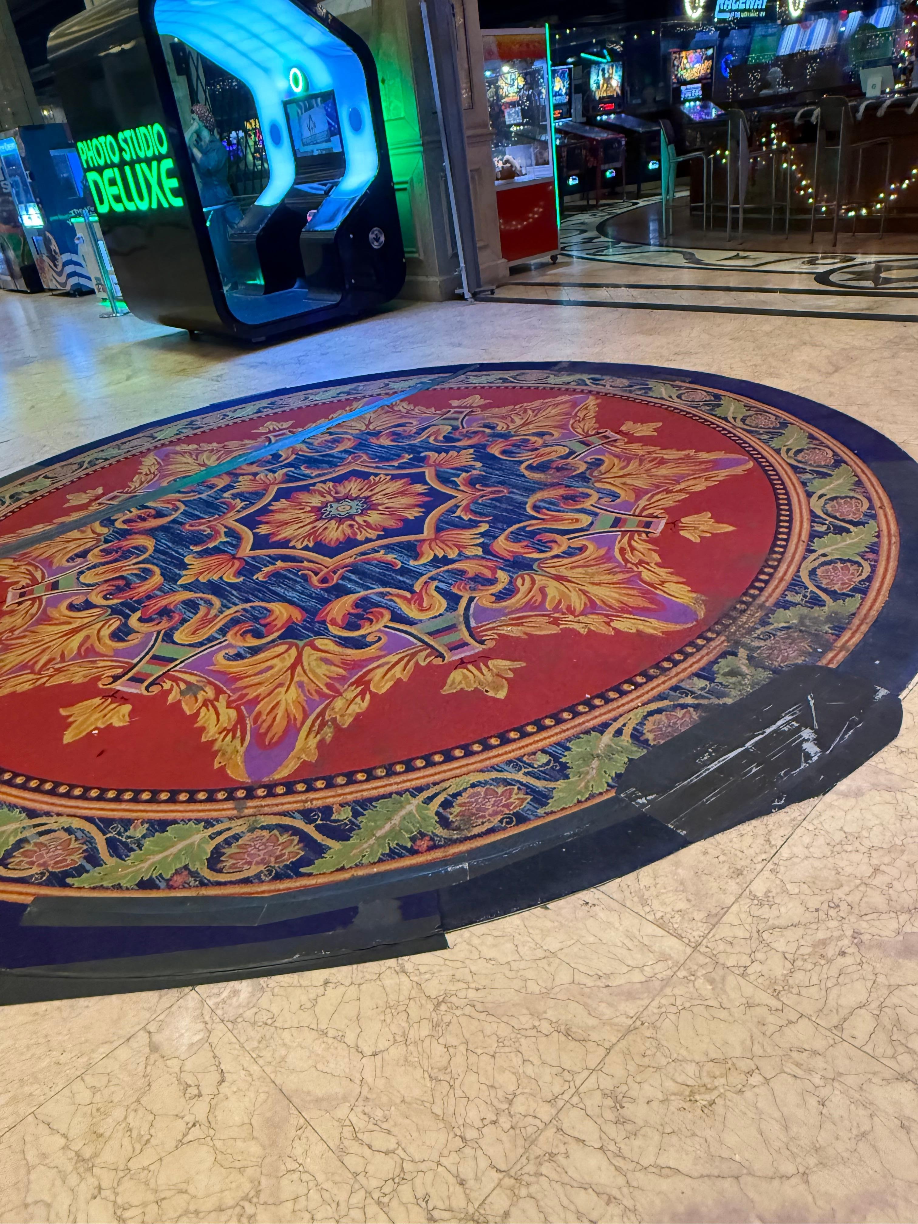 Carpet literally takes down to the floor