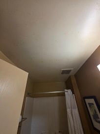 Probably mold, or some kind of stains.