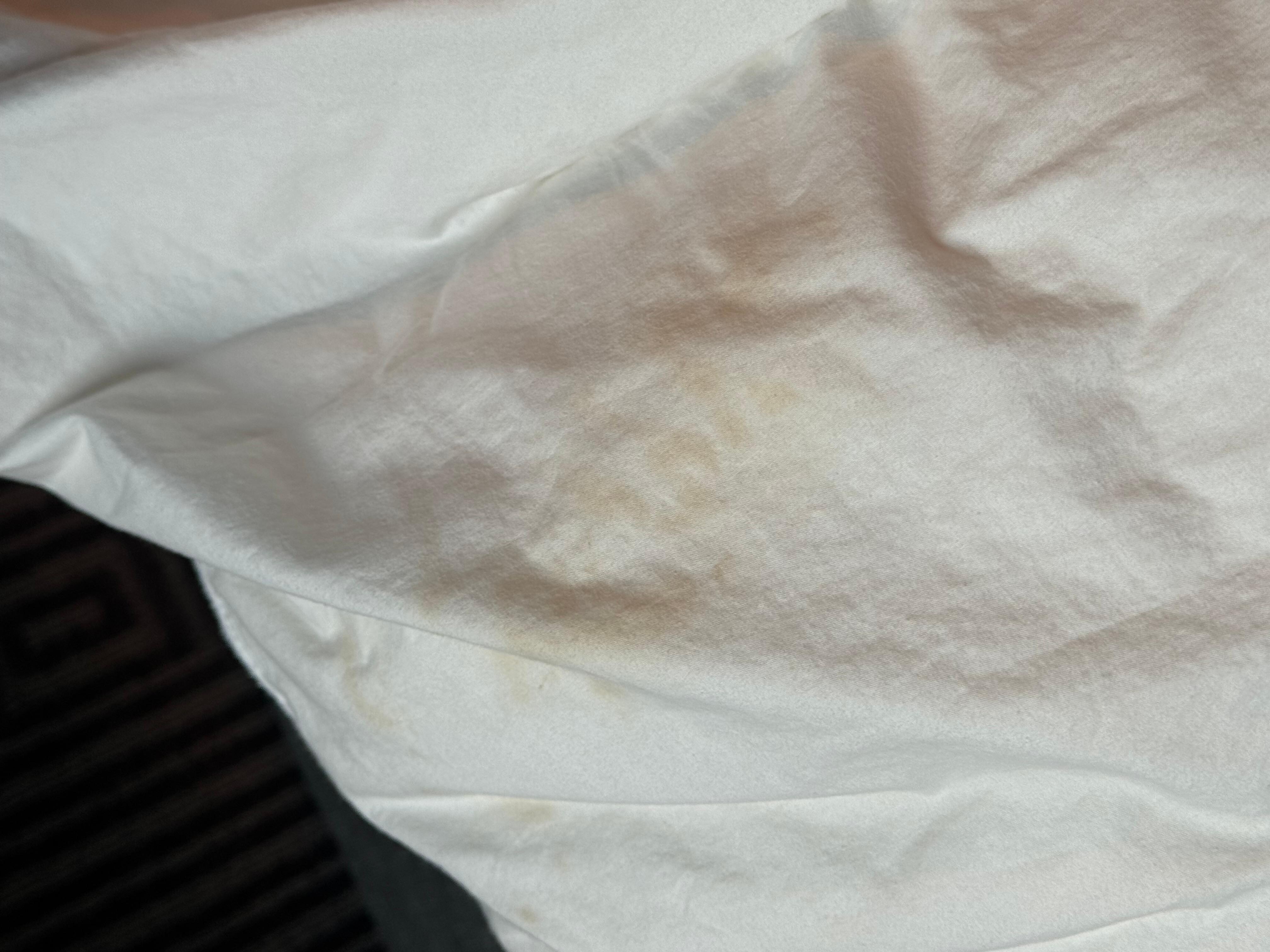 Stains on duvet